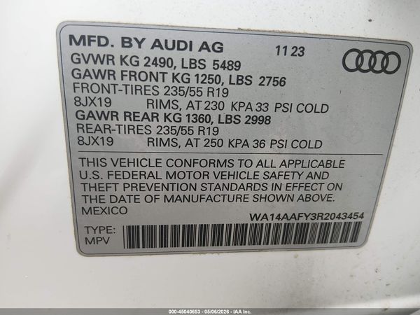 2024 AUDI Q5 SPORTBACK