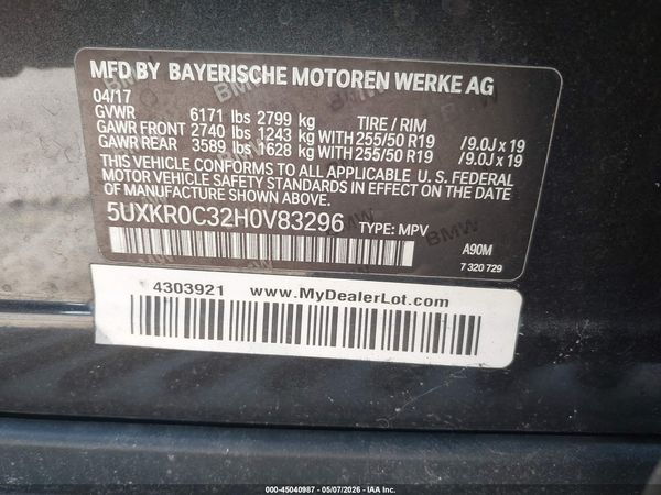 2017 BMW X5 XDRIVE35I