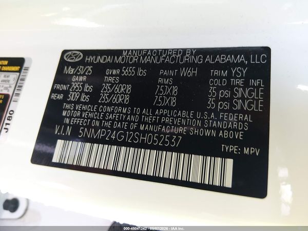 2025 HYUNDAI SANTA FE HYBRID SEL