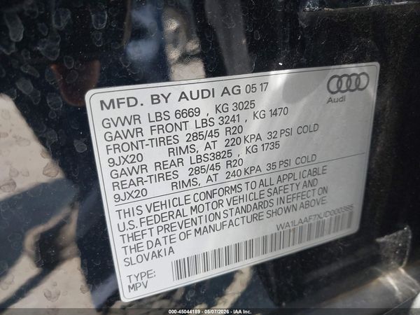 2018 AUDI Q7 3.0T PREMIUM