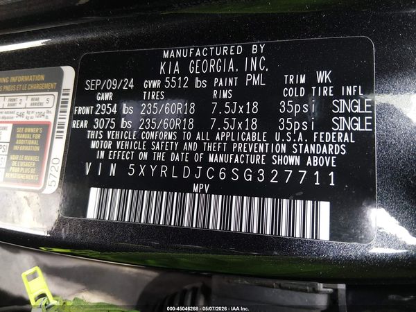 2025 KIA SORENTO S