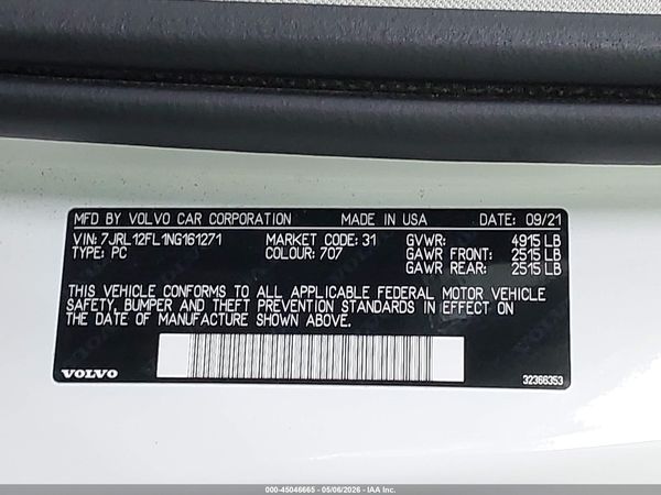 2022 VOLVO S60 B5 INSCRIPTION