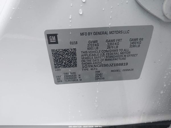 2018 CADILLAC XT5 PLATINUM