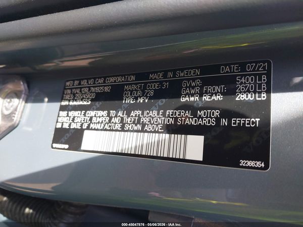 2022 VOLVO XC60 B5 INSCRIPTION