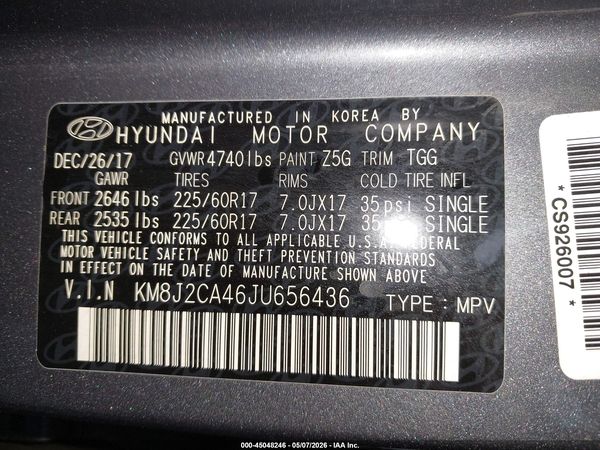 2018 HYUNDAI TUCSON SE