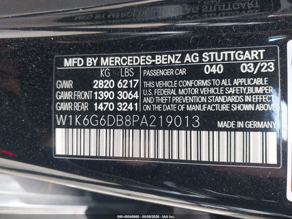 2023 MERCEDES-BENZ S 500 4MATIC