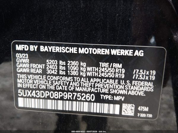 2023 BMW X3 SDRIVE30I