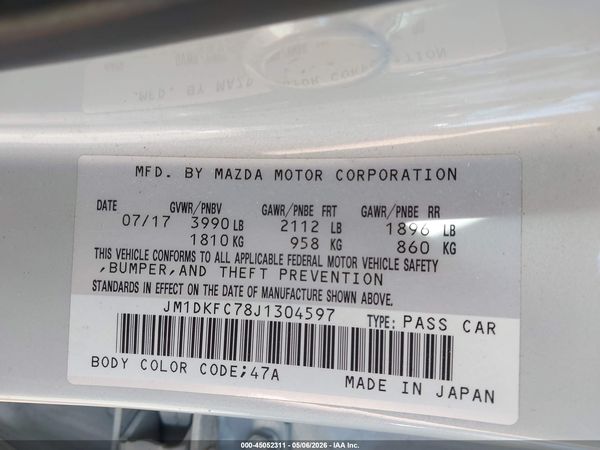 2018 MAZDA CX-3 TOURING