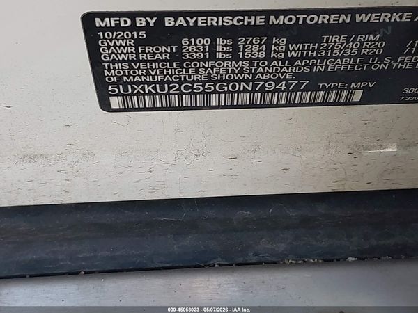 2016 BMW X6 XDRIVE35I