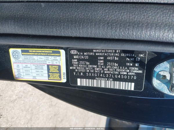 2020 KIA OPTIMA LX