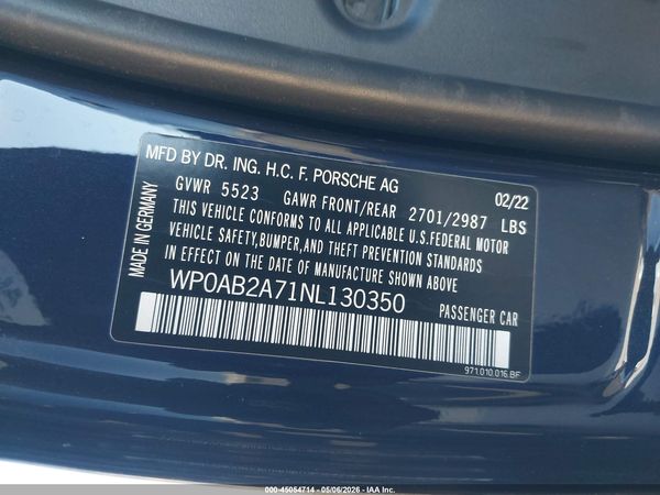 2022 PORSCHE PANAMERA 4S
