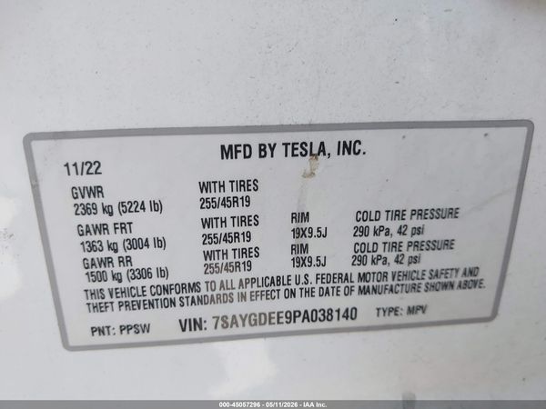 2023 TESLA MODEL Y