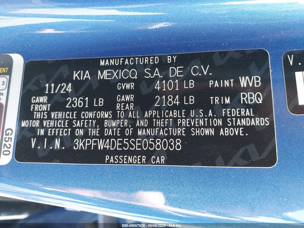2025 KIA K4 GT-LINE