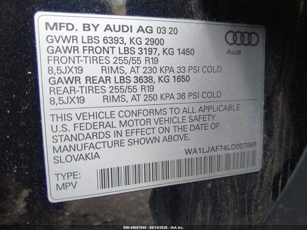 2020 AUDI Q7