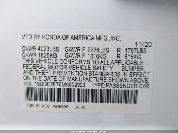2021 ACURA ILX