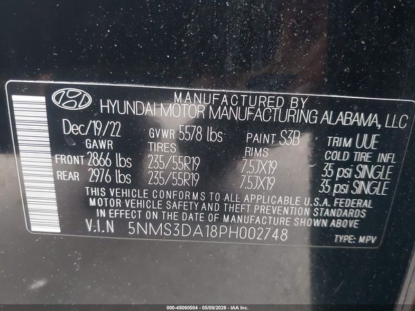 2023 HYUNDAI SANTA FE HYBRID SEL PREMIUM