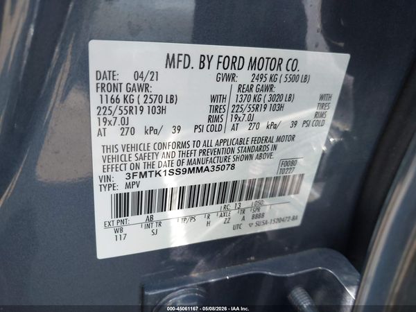 2021 FORD MUSTANG MACH-E SELECT