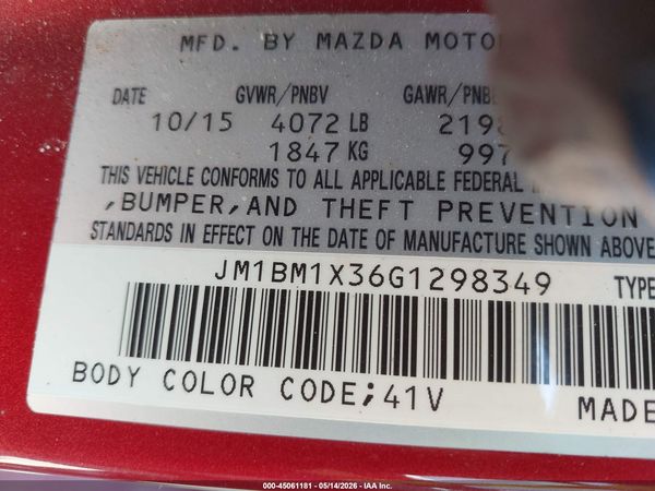2016 MAZDA MAZDA3 S GRAND TOURING