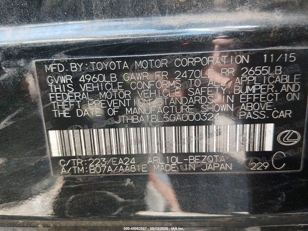 2016 LEXUS GS 200T