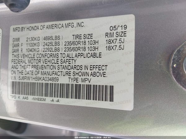 2019 HONDA CR-V EX