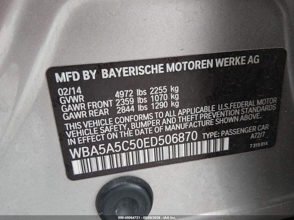 2014 BMW 528I