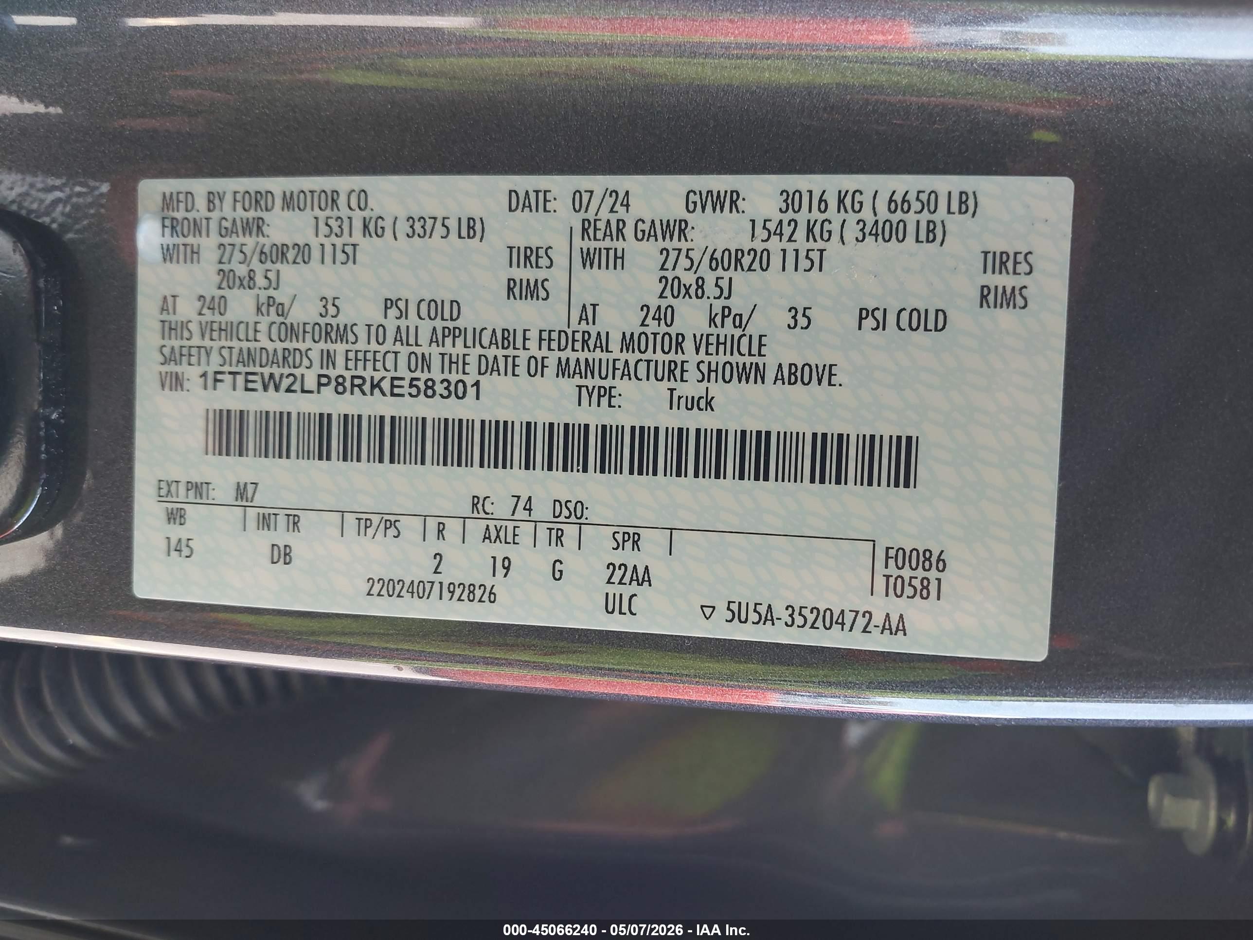 2024 FORD F-150 STX
