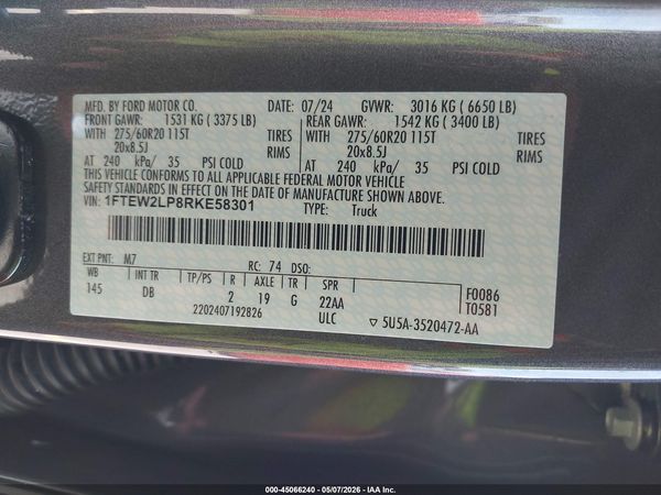 2024 FORD F-150 STX