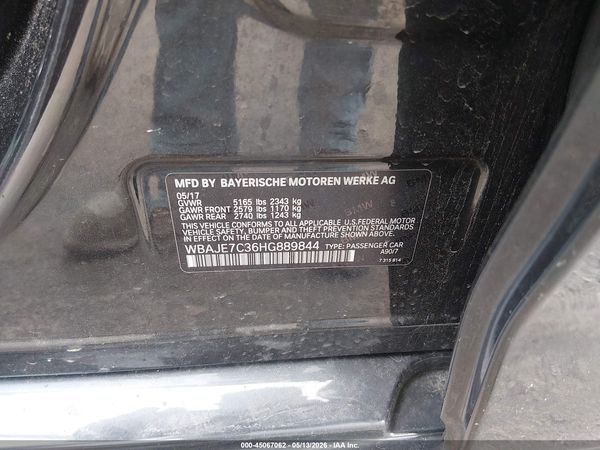 2017 BMW 540I XDRIVE