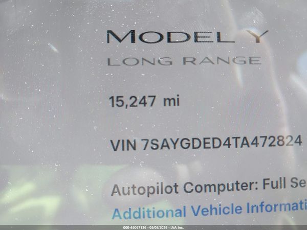 2026 TESLA MODEL Y