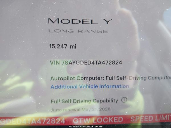2026 TESLA MODEL Y