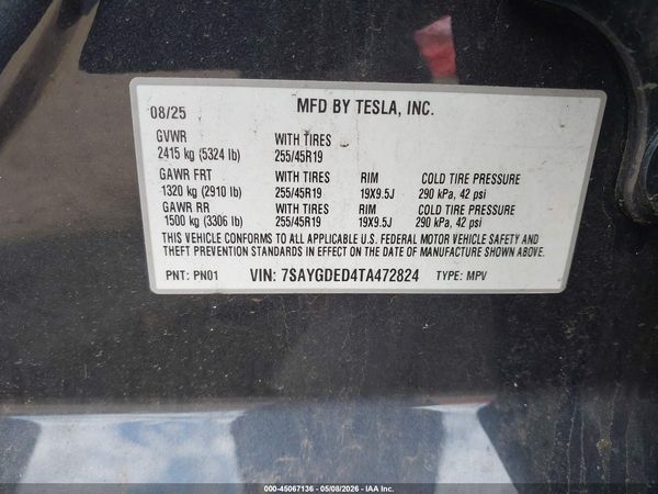 2026 TESLA MODEL Y