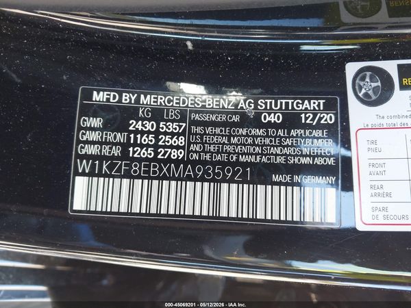 2021 MERCEDES-BENZ E 350 4MATIC