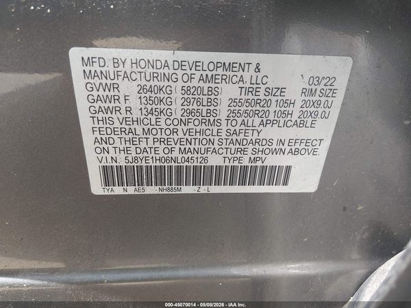 2022 ACURA MDX A-SPEC PACKAGE