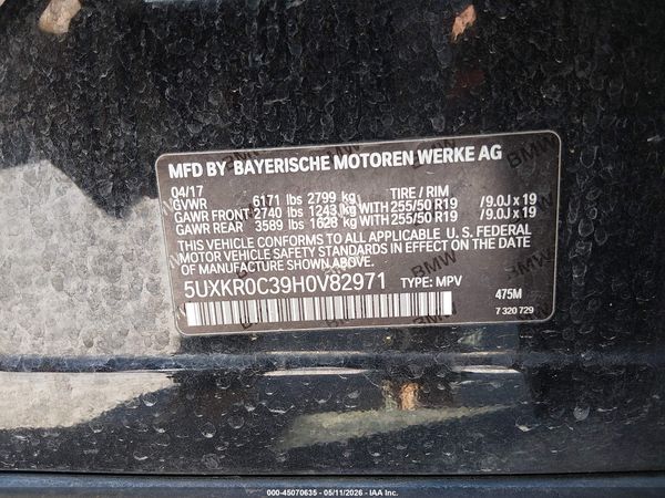 2017 BMW X5 XDRIVE35I