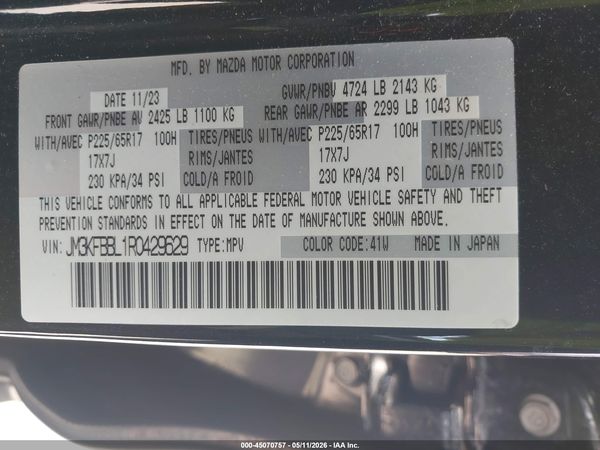 2024 MAZDA CX-5 2.5 S SELECT
