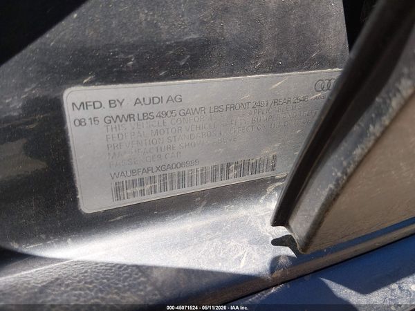 2016 AUDI A4 2.0T PREMIUM
