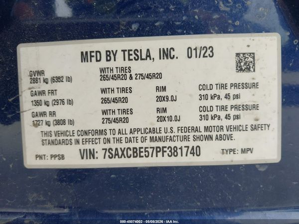 2023 TESLA MODEL X