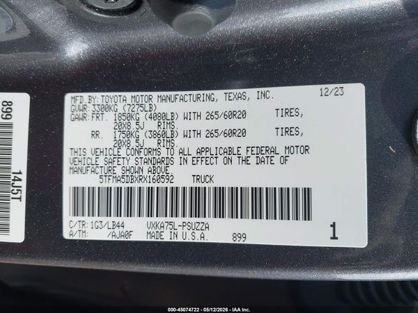2024 TOYOTA TUNDRA 1794 EDITION