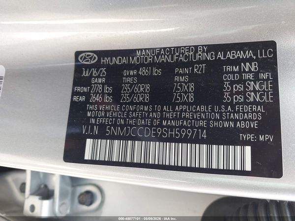 2025 HYUNDAI TUCSON SEL CONVENIENCE