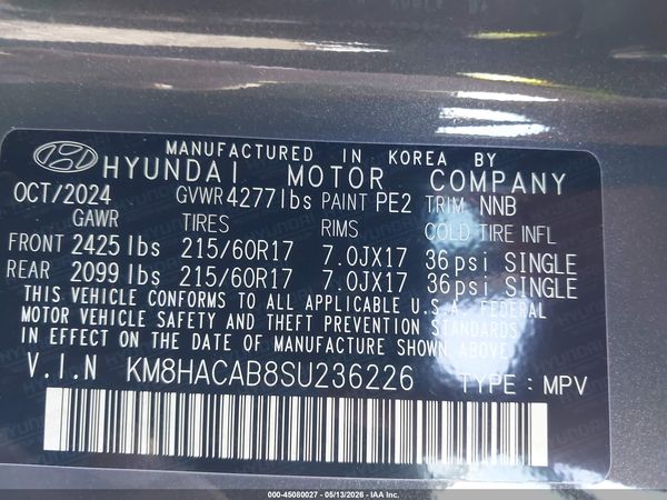 2025 HYUNDAI KONA SE