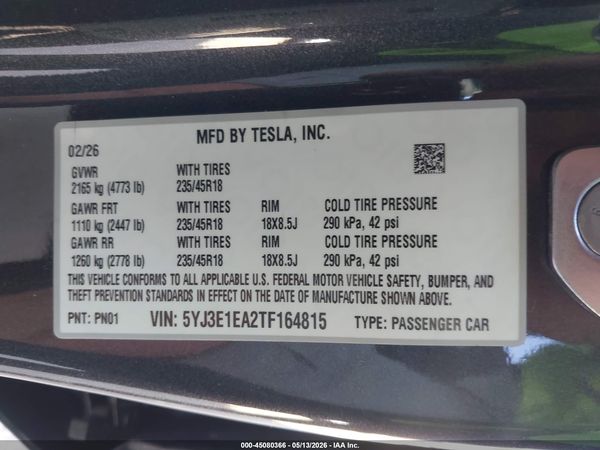 2026 TESLA MODEL 3