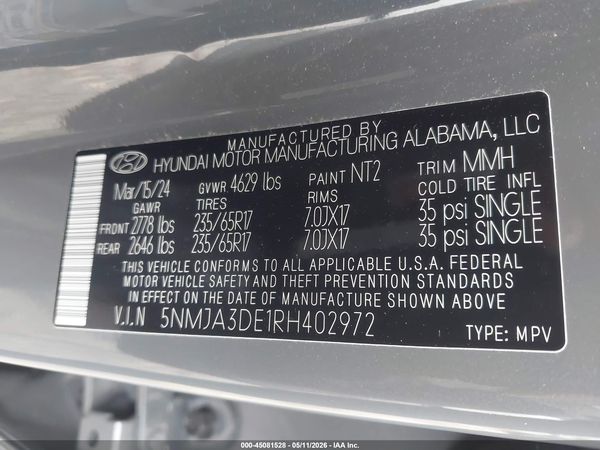 2024 HYUNDAI TUCSON SE