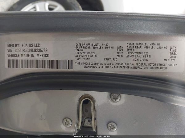 2020 RAM 2500 TRADESMAN CREW CAB 4X4