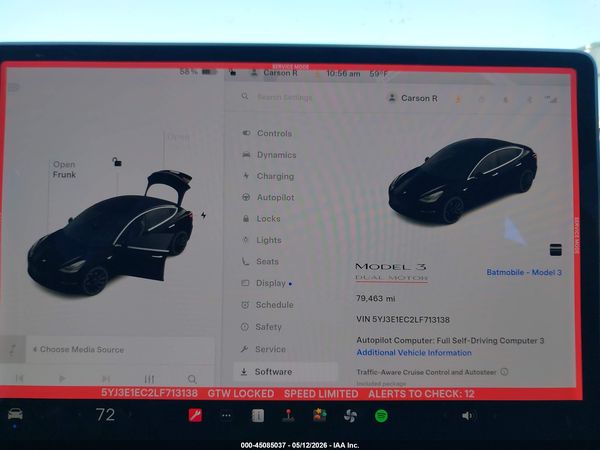 2020 TESLA MODEL 3
