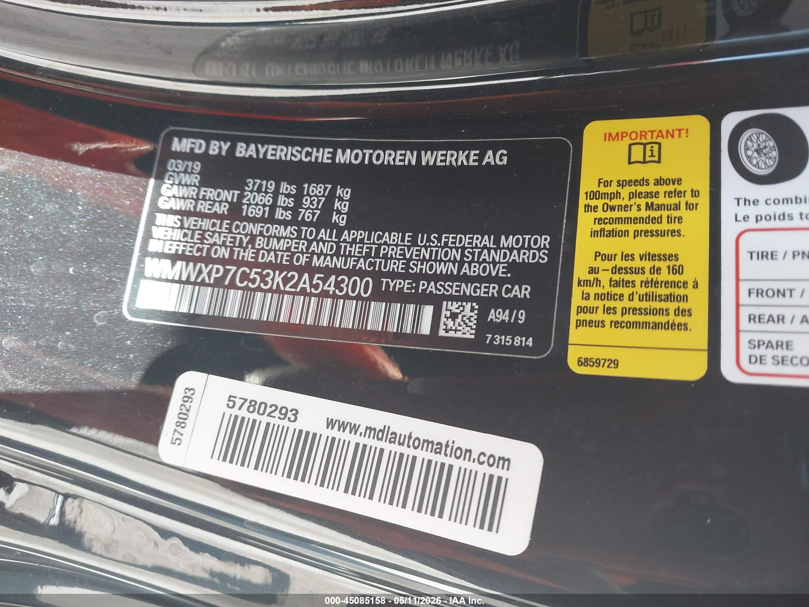 2019 MINI HARDTOP COOPER S