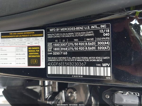 2019 MERCEDES-BENZ GLS 450 4MATIC