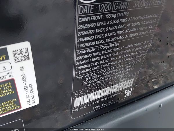 2021 LAND ROVER RANGE ROVER P525 WESTMINSTER