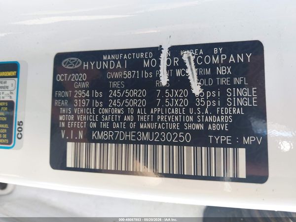 2021 HYUNDAI PALISADE CALLIGRAPHY