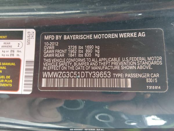 2013 MINI CLUBMAN COOPER S