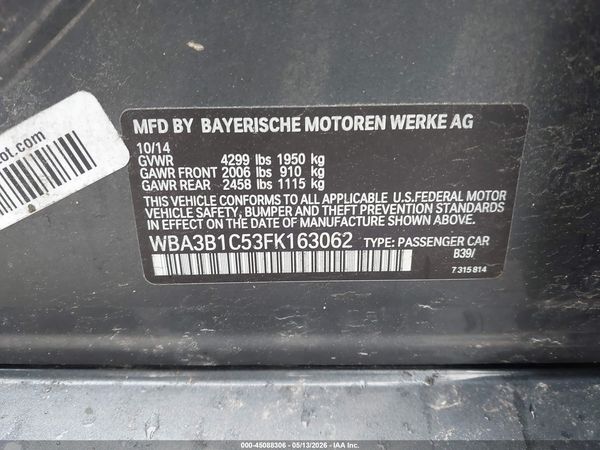 2015 BMW 320I